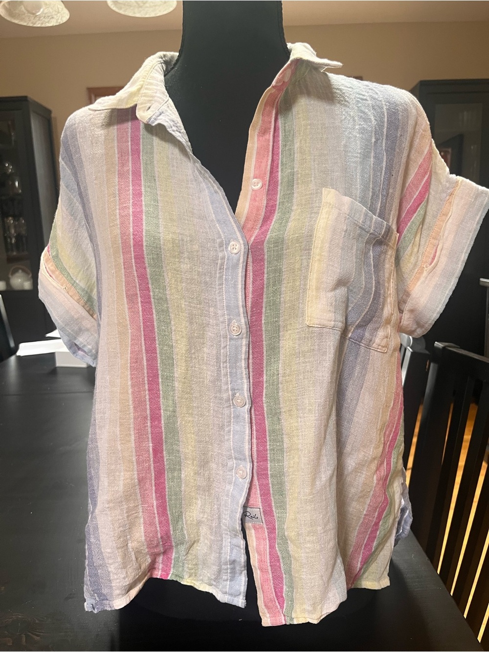 Rails Pastel Multi-Stripe Button Shirt